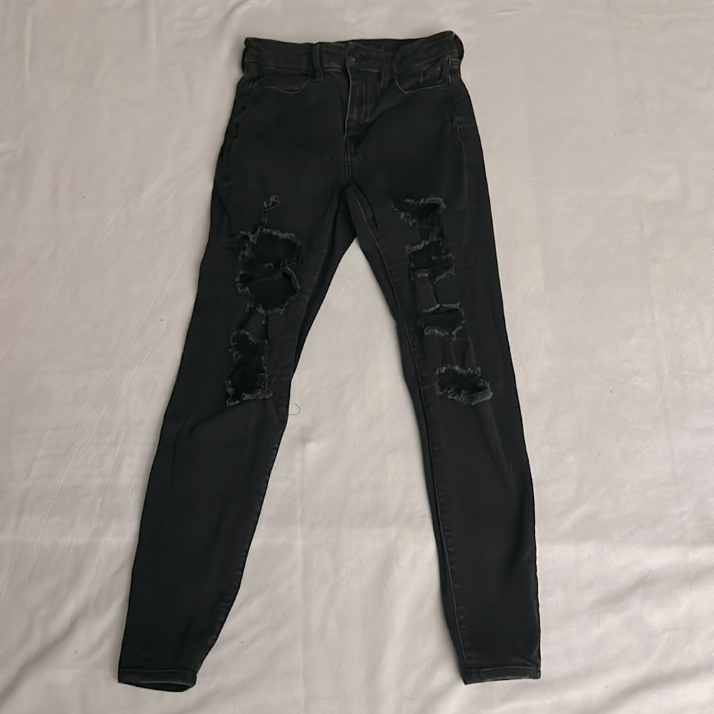 American eagle black skinny jeans